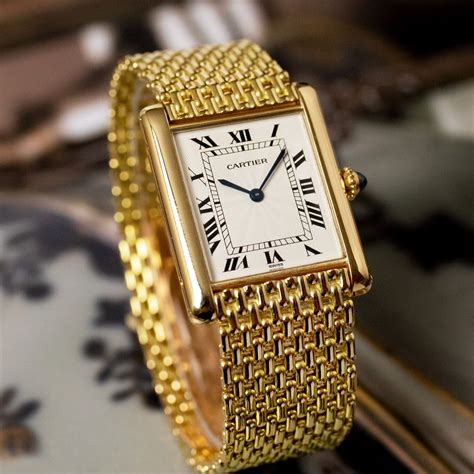 old cartier tank watch.